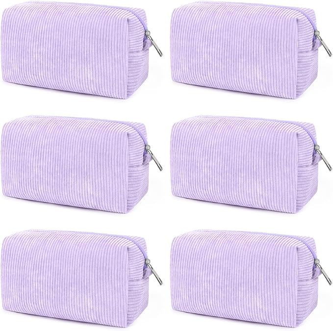 SOIDRAM Makeup Bag Preppy Cosmetic Bag Bulk Makeup Pouch Personalize Travel Toiletry Bag Organizer Cute DIY Makeup Brushes Storage Bag for Women