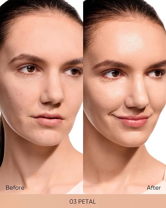 Cover Glow Perfect Cushion Foundation – Natural Radiant Finish, Medium-to-High Buildable Coverage, Hydrating Peptide Complex, Lightweight for Dry & Combination Skin, #03 Petal