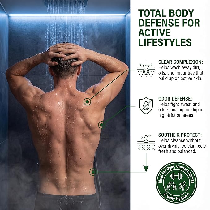 TheraTree Tea Tree Oil Soap & Body Wash with Neem Oil 12oz - Helps with Skin Irritation, Body Odor, Itchy Skin & Healthy Complexion - Natural Body & Foot Wash for Men & Women