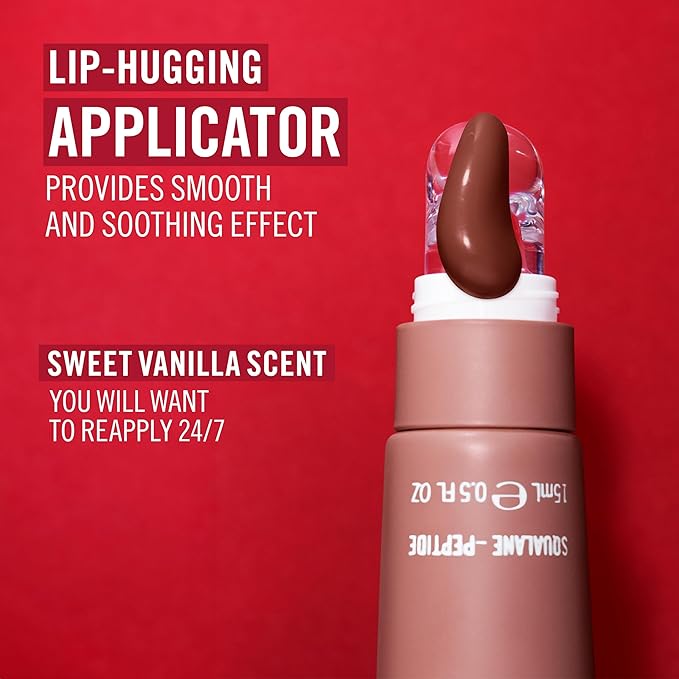 Rimmel London Oh My Gloss Butter Me Up Lip Butter Balm 002 Latte Delight, Hydrating Lip Balm, Tinted Lip Balm, Lip Care, Hydration, Nourishing, Squalene
