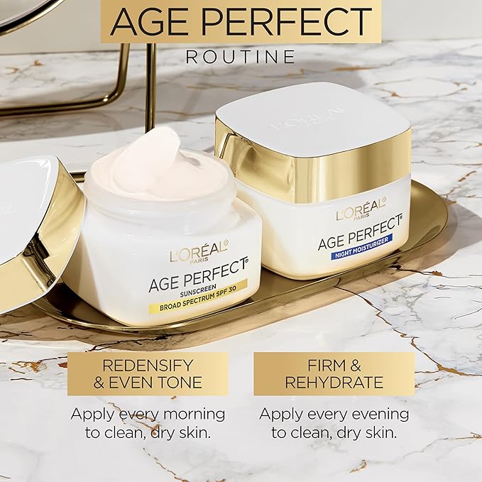 L'Oreal Paris Age Perfect Collagen Expert Anti-Aging Day Moisturizer 2.5 oz,(Pack of 2)