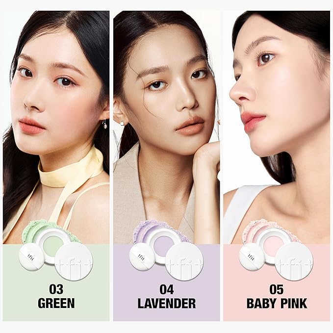 Translucent Set Finishing Powder - Sebum Control Face Loose Powder, Matte & Silky Finish, Lightweight, Long-lasting, Korean Makeup Setting Powder, 0.24 Oz. (05 Baby pink, 0.24 Oz.)