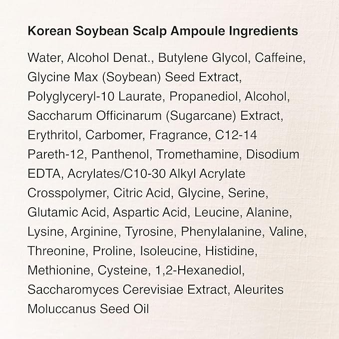 Scalp Ampoule, Korean Hair Growth Serum, Biotin, Hair Regrowth, Hair Loss, Thinning Hair, Amino Acids, Natural Caffeine, Soybean, Non-Greasy for Sensitive Scalp, Valentine's Day Gift | 40ml