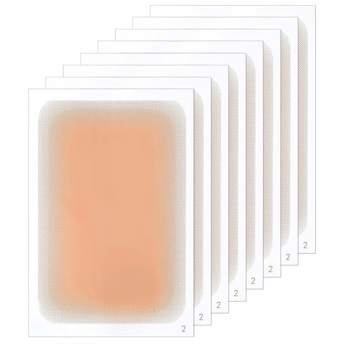 8pcs Scar Cover Up Tape Scar Sheets Cover Up Patch Natural Skin Tones Ultra-Thin Waterproof Skin Tape Invisible Breathable Concealer for Scars Birthmarks Cut-to-Fit