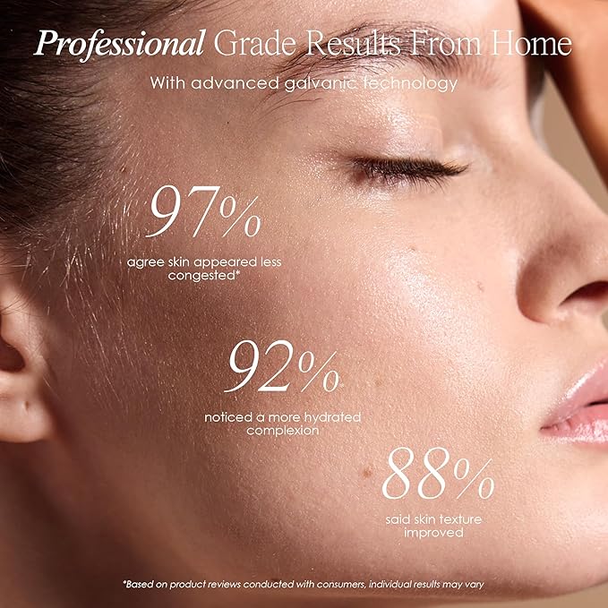 Project E Beauty Portable Rechargeable Galvanic Device | Skin Care Reduce Wrinkles Skin Tightening Firming Fine Lines Desincrustation Deep Pore Cleansing Rejuvenation Device