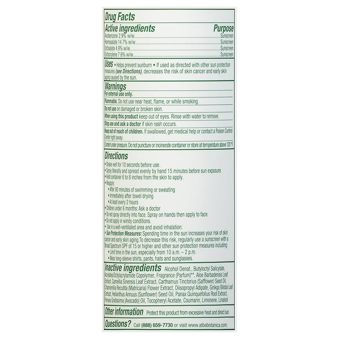 Alba Botanica Sunscreen Spray for Face and Body, Broad Spectrum SPF 50 Sunscreen, Hawaiian Coconut, Water Resistant and Biodegradable, 5 fl. oz. Bottle (Pack of 2)