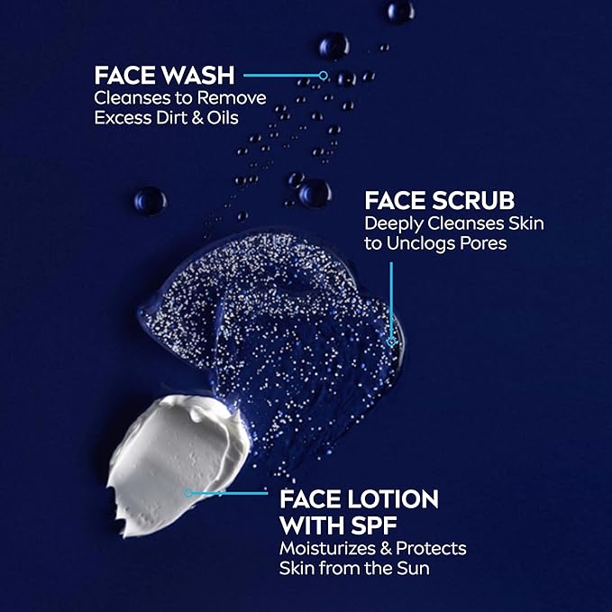 NIVEA MEN Maximum Hydration Face Lotion, Face Lotion with Broad Spectrum SPF 15 Sunscreen for Men, 4 Pack of 2.5 Fl Oz Tubes