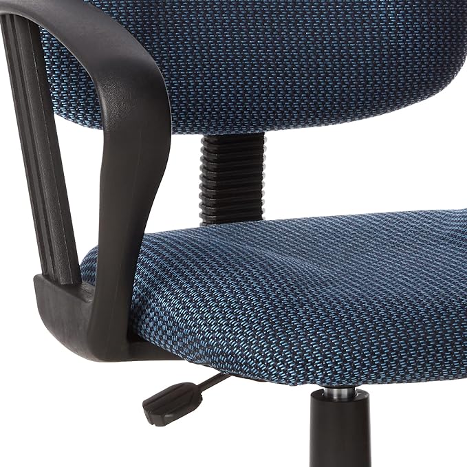 Boss Office Products B1617-BE Ergonomic Works Drafting Chair with Loop Arms in, Blue, Mid-Back