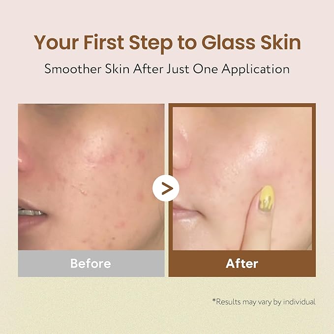 K-Beauty Glass Skin 4-Step Set - Jelly Pudding Pore Cleanser 100ml, Rice Milk Toner, Calming Serum, Barrier Cream