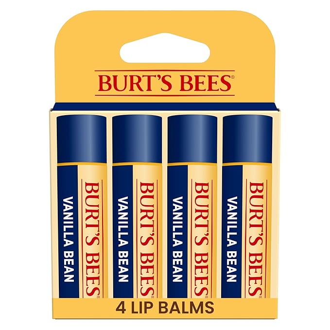 Burt's Bees Easter Basket Stuffers, In Full Bloom Lip Balm Set, Original Beeswax, Dragonfruit Lemon, Tropical Pineapple & Strawberry, Natural Origin Lip Treatment, 4 Tubes, 0.15 oz.