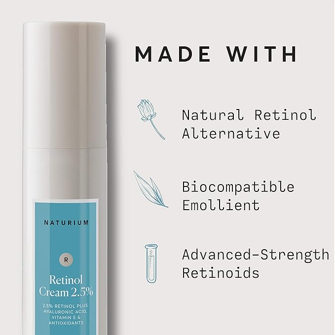 Naturium Retinol Complex Face Cream 2.5%, Moisturizing Anti-Aging Facial Cream, 1.7 oz
