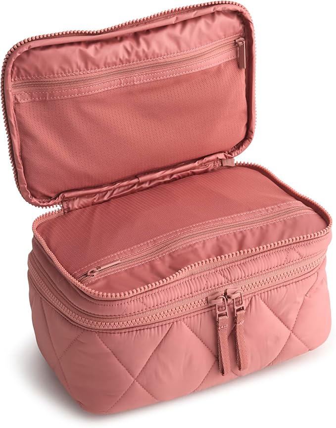 Vera Bradley Women's Featherweight Brush Up Cosmetic Case, Moonless Night, One Size