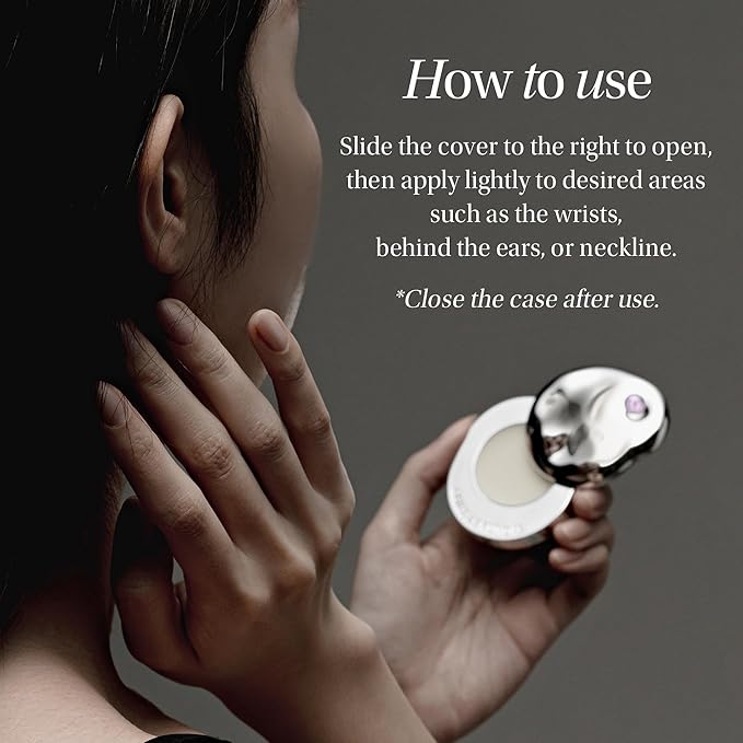 KUNDAL objet Solid Perfume Balm/Portable Fragrance Stick Soft Melting Hydration, Fragrance Layering, Travel Friendly Naked Cream 2.5g, Korean Beauty