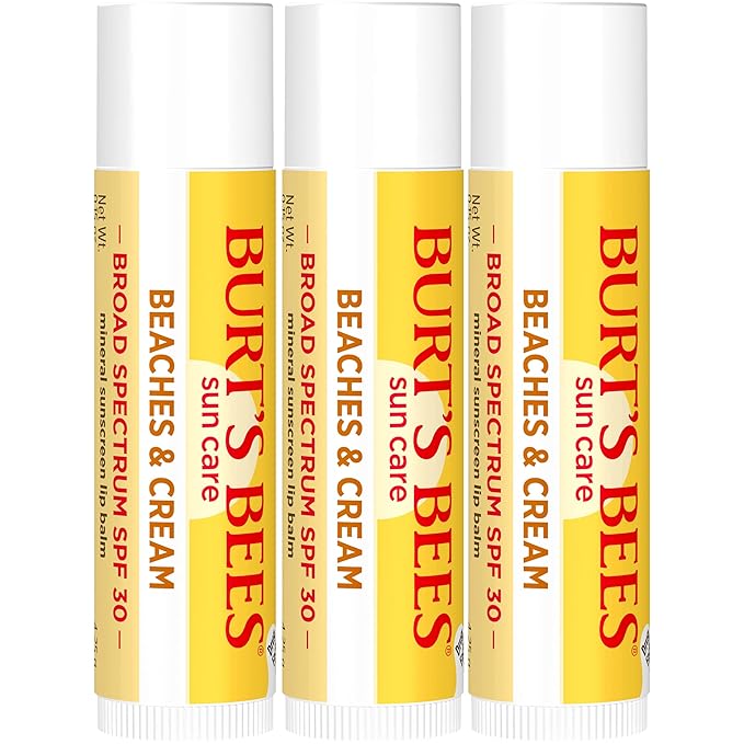 Burt's Bees Easter Basket Stuffers, Garden Party Lip Balm, Lavender Vanilla, Sweet Peach, Green Apple, Wildflower Honey, Responsibly Sourced Beeswax, Natural Origin Lip Treatment, 4 Tubes, 0.15 oz.