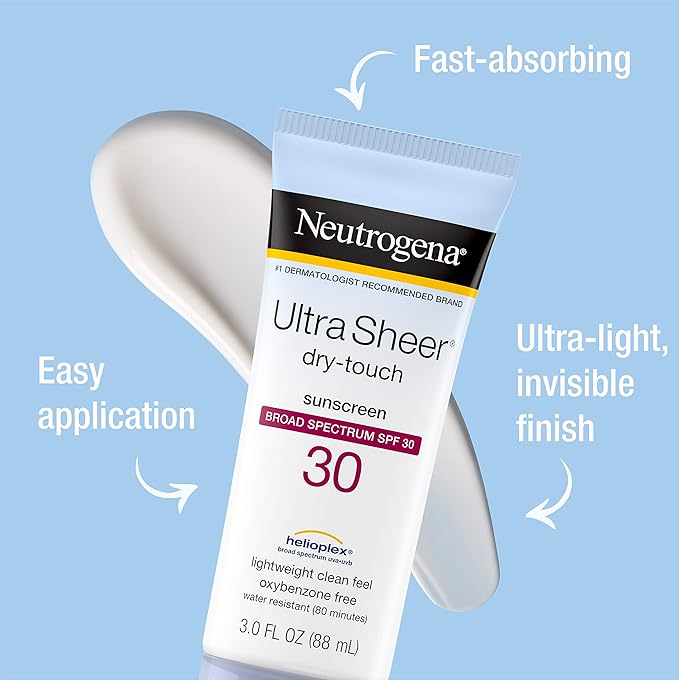 Neutrogena Ultra Sheer Dry-Touch Sunblock, SPF 30, 3 fl oz (88 ml)