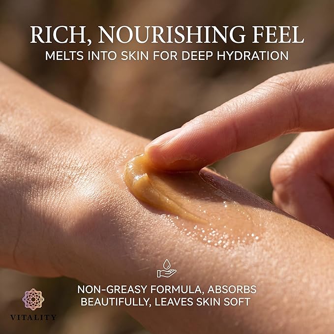 Vitality Extracts Helichrysum Balm - 2oz, Helichrysum Gymnocephalum, Beeswax, Almond Oil, Ultra-Moisturizing, Skin Healing, Full Body Hydration