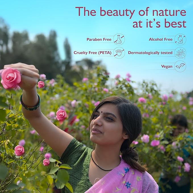 Dabur Gulabari Premium Rose Water Face Toner - 400ml | No Paraben | Alcohol Free | Cleanses, Hydrates & Moisturises | Balances & Restores Skin's pH Levels | For All Skin Types