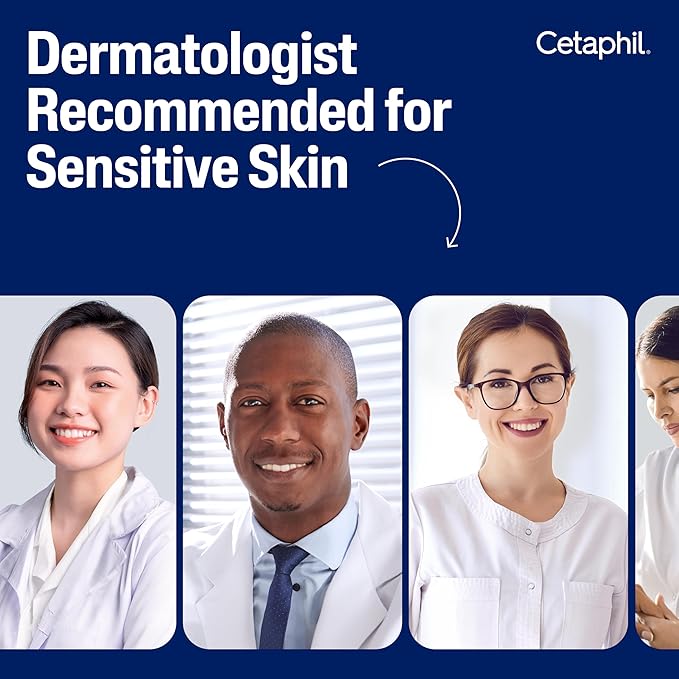 Cetaphil Gentle Clear Complexion-Clearing BPO Acne Cleanser with 2.6% Benzoyl Peroxide, Creamy and Soothing for Sensitive Skin, Suitable for All Skin Types, 4.2oz