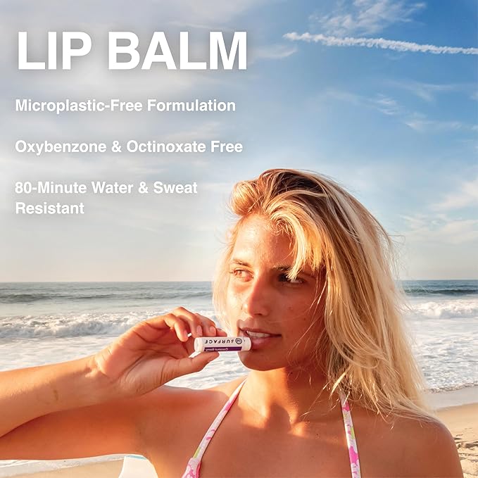 Surface Natural Lip Balm, Hydrating Mint for Kids and Adults, Moisturizing Lip Balm with Vitamin E, Beeswax and Peppermint Oil, Lip Care for Dry Sensitive Lips, Peppermint, 0.15oz