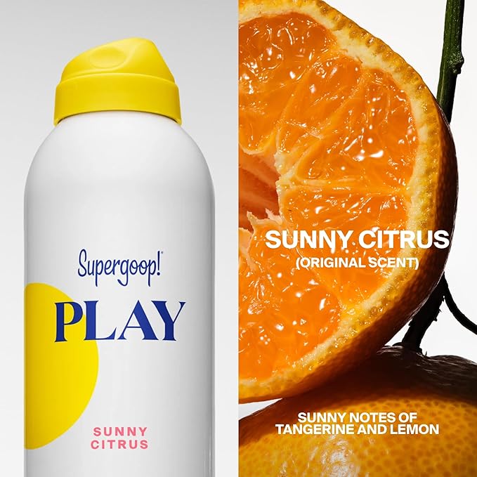 Supergoop! PLAY SPF 30 Antioxidant Body Mist w/Vitamin C - 6 fl oz - Broad Spectrum Sunscreen Spray - Great for Active Days