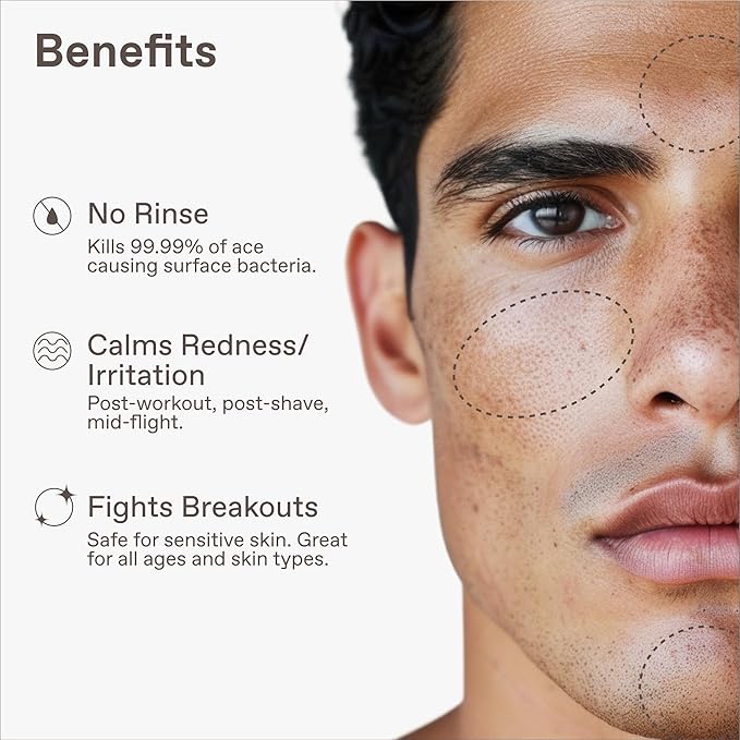 Skin Performance Routine, Super Clean Face Mist, Under Eye Gel, & Mattifying Milk Anti Shine Matte Spray for Men & Women