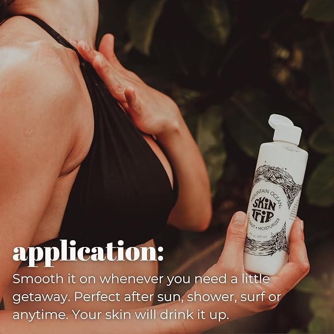 Mountain Ocean The Original Skin Trip Coconut Body Lotion, 8 Oz, Lightweight, Fast Absorbing Moisturizer, with Coconut Oil, Aloe Vera, & Lanolin (New Look, Same Formula)