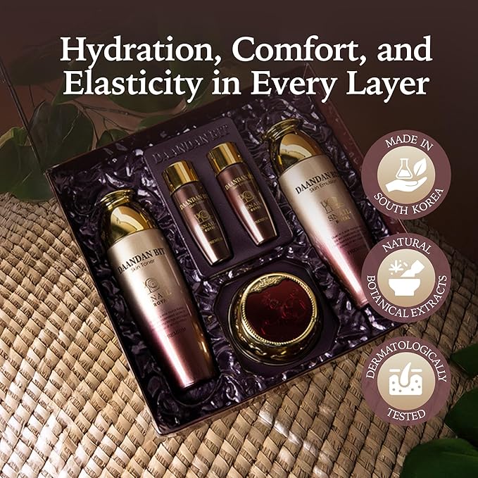Jigott - Daandan Bit Royal Premium Snail 3 Set, Snail Skin Toner 150ml, Snail Skin Emulsion 150ml, Snail Firming Cream 50ml, Snail Skin Toner Sample 30ml, Snail Skin Emulsion 30ml