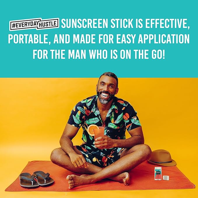 EverydayHustle Face Sunscreen Stick Spf 50 For Men And Women, Broad Spectrum Spf Stick, Non Zinc Sunblock Stick For Face And Body, 75g Large Twist Up Format