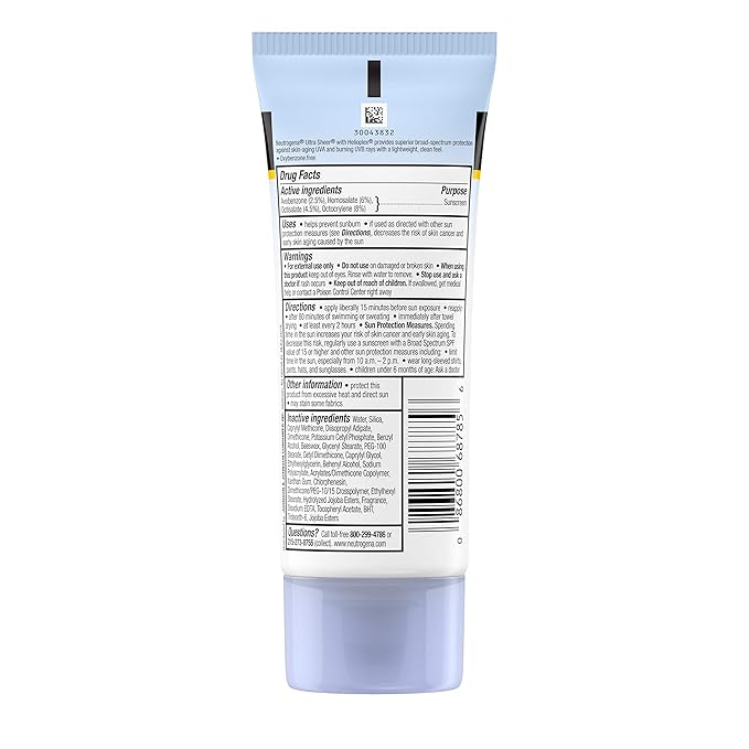 Neutrogena Ultra Sheer Dry-Touch Sunblock, SPF 30, 3 fl oz (88 ml)