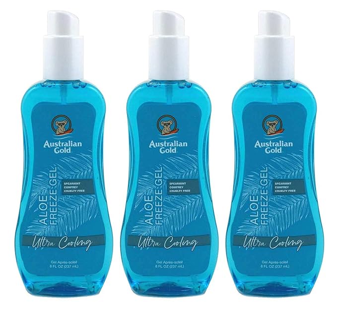 Australian Gold Aloe Freeze Spray Gel 8 Ounce (235ml) (3 Pack)