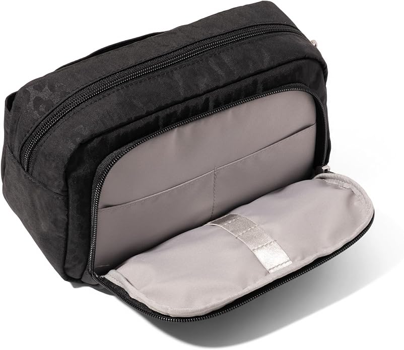 Pocket Cosmetic with Brush Organization - Lightweight 9.4”x5.5”x3.5” Makeup Bag - Travel Essentials Makeup Organizer