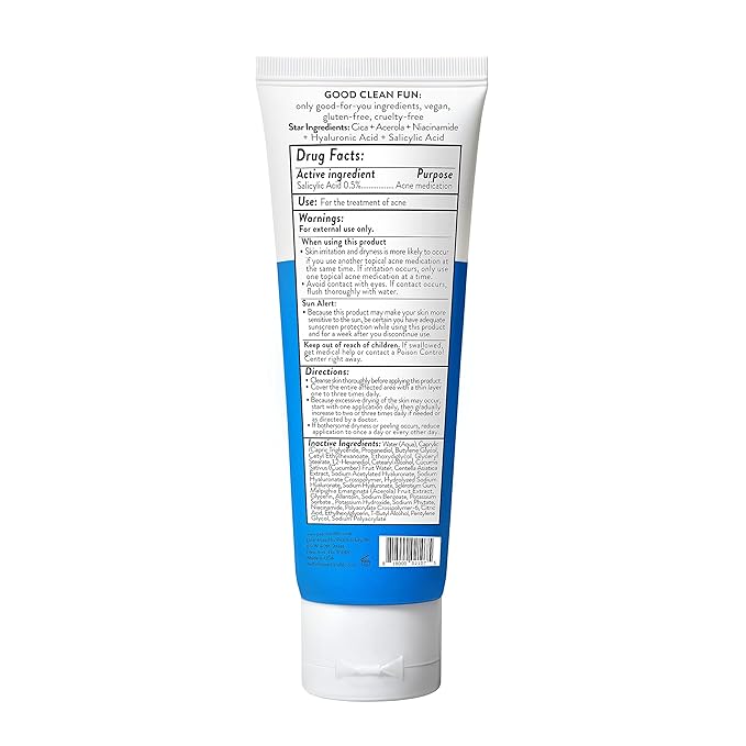 Peach Slices Oil-Free Moisturizer with 2% Salicylic Acid & Hyaluronic Acid - 2.82 oz with Niacinamide, Cica - Vegan, Cruelty Free Korean Skincare