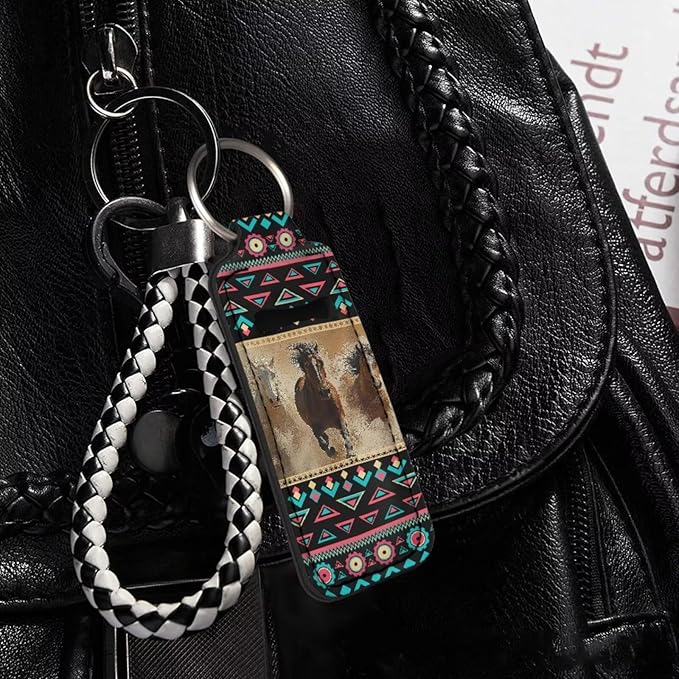 Pensura Chapstick Holder Keychain Fashion 5 Pcs Car Keychain Holder Portable Chapstick Holder Keep from Scratched and Dust