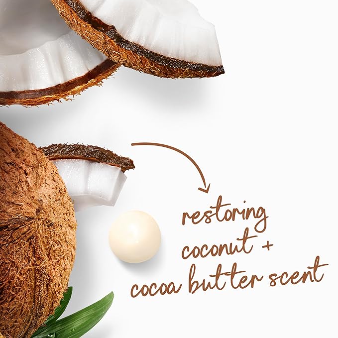 Dove Body Wash with Pump Restore Coconut & Cocoa Butter for 24hr Lotion-Soft Skin Moisturizing Skin Cleanser with No Sulfates No Parabens 30.6 Oz