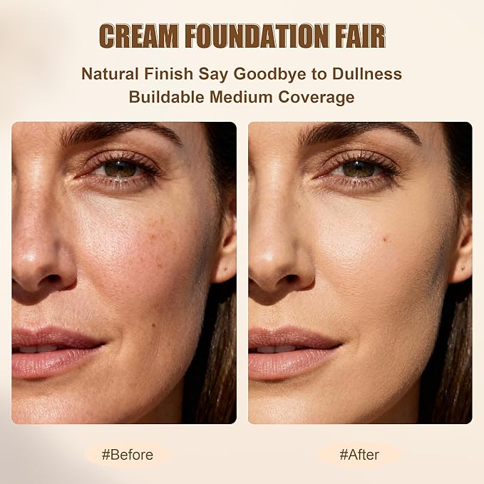 Tinted Foundation Stick, Balm to Cream Foundation with Light to Medium Coverage, Infused with Hydrating Ingredients - Fair 01, 0.25 oz