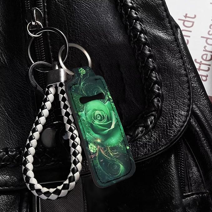 Pensura Chapstick Holder Keychain Fashion 5 Pcs Car Keychain Holder Portable Chapstick Holder Keep from Scratched and Dust