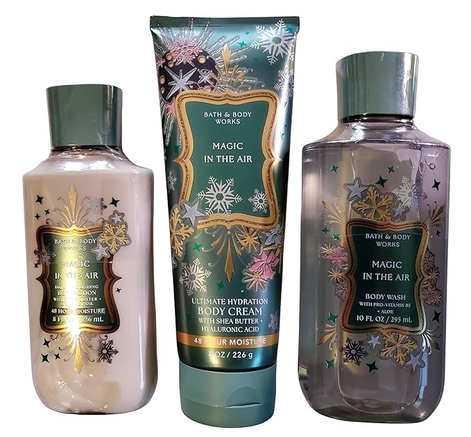 Bath & Body Works Magic In The Air Body Gel Wash, Lotion and Ultimate Hydration Cream 3 Piece Set