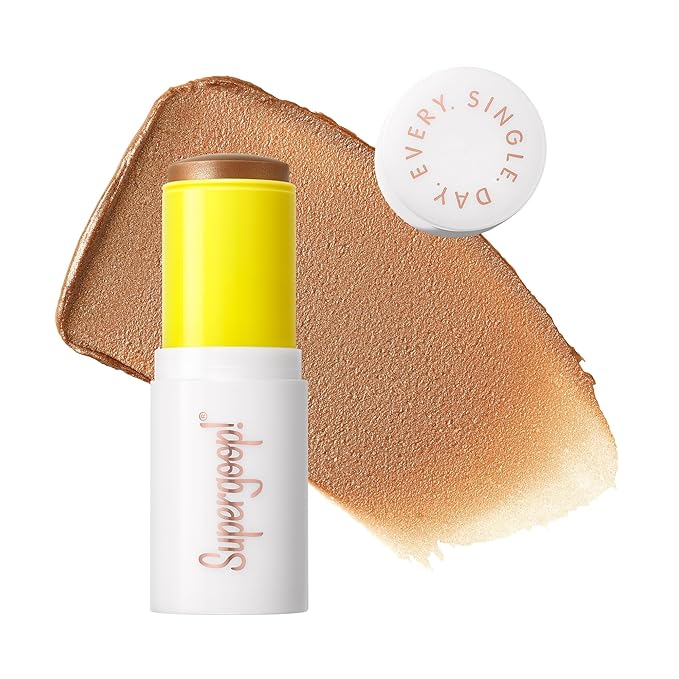 Supergoop! Glowscreen Sunlighter Glow & Protect Stick SPF 45 - Golden Hour - 0.35 oz - Sheer, Sunkissed Finish - Doubles as a Highlighter
