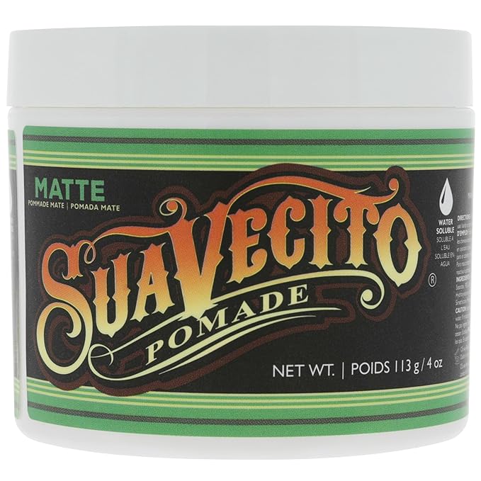 Suavecito Pomade Matte (Shine-Free) Formula 4 oz, 3 Pack - Medium Hold Hair Pomade For Men - Low Shine Matte Hair Paste For Natural Texture Hairstyles