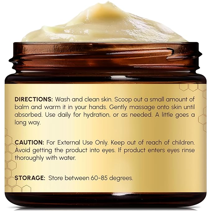 Brooklyn Botany Beef Tallow Balm – Grass Fed Beef Tallow for Skin and Face – Nourishing Face Moisturizer Infused with Lavender – 2 oz