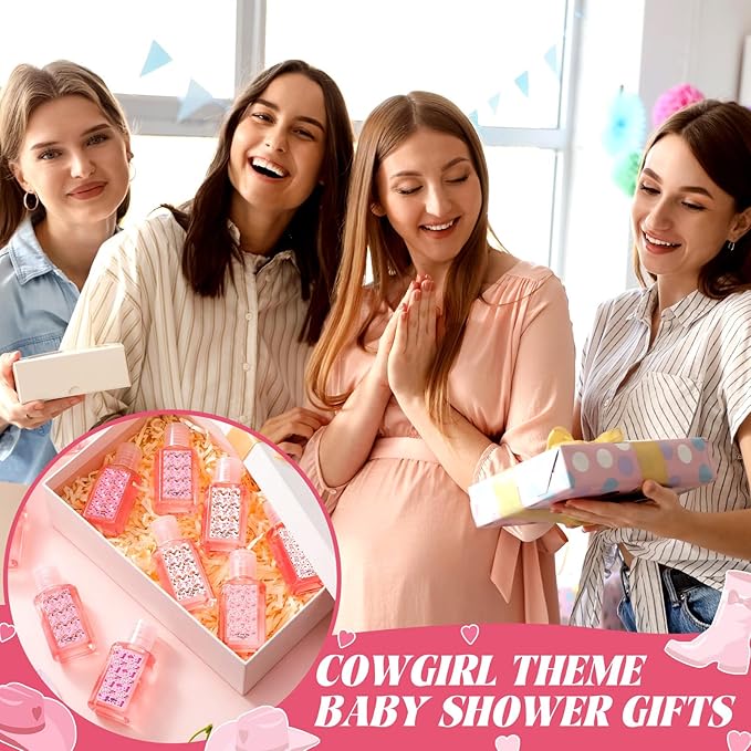 Demissle 30 Pcs Cowgirl Party Favor Western Mini Aloe Vera Gel Travel Size Bulk After Sun Lotion Pink Cowgirl Baby Shower Favor for Guest Summer Last Rodeo Birthday Wedding Bachelorette Party Supplies