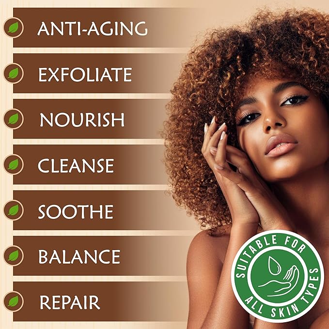 Raw African Black Soap 1 lb. Bar From Ghana 100% Pure Natural Acne Treatment, Aids Eczema & Psoriasis Therapy, Dry Skin, Scar Removal, Pimples and Blackhead, Face Scrub & Body Wash