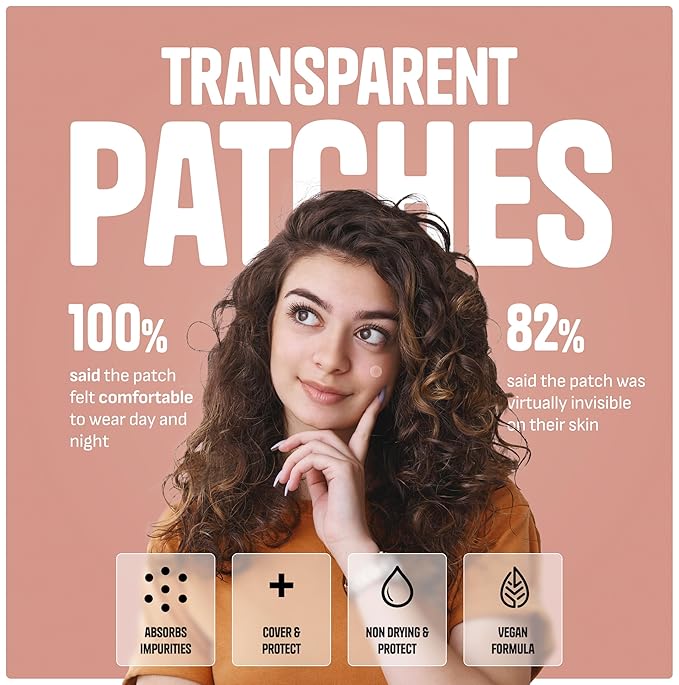 Pimple Patches for Face – Day & Night Acne Patches for Fast Healing, Skin Clarity – Invisible Hydrocolloid Patches, Waterproof Spot Treatment – All Skin Types Zit Patches of 60/120/180