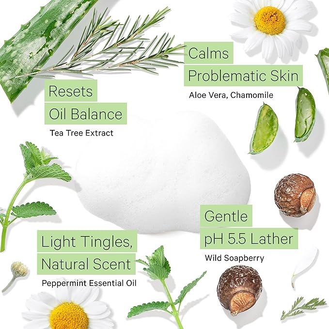 Tree To Tub Deep Calming Toner Spray for Sensitive Skin Sensitive Skin Face Wash for Oily or Combination Skin Face Priming Hydrating Hyaluronic Acid Organic Witch Hazel Rose Water Ginseng Green Tea