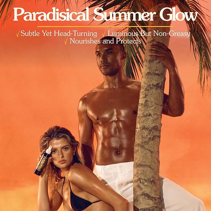 Vacation Coconut Oil SPF 15 & Air Freshener Bundle, Lightweight Sunscreen Oil Spray, Transparent On All Skin Tones, Hydrating & Nourishing, Non-Greasy Finish, 5 Fl. Oz.