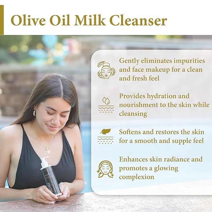 Calithea Radiant Skincare Set: Cleansing Milk, Facial Toner, Day Cream & Night Cream for All Day Hydration and Radiance