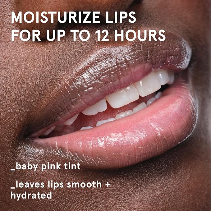 Glossier Balm Dotcom Hydrating Tinted Lip Balm - Universal Salve, Up to 12Hr Moisture for Dry Lips, Cuticles & Skin - Lanolin, Beeswax & Castor Oil - Rose, Pink Tint, 15ml