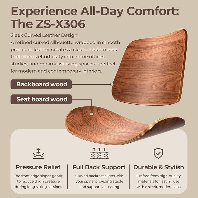 Home Office Chair No Arms with Wheels, Armless Adjustable Height Small Desk Chair, Armless PU Leather Computer Chair Mid Back 360 Swivel, Modern Walnut, Reading Meeting Room (Green)