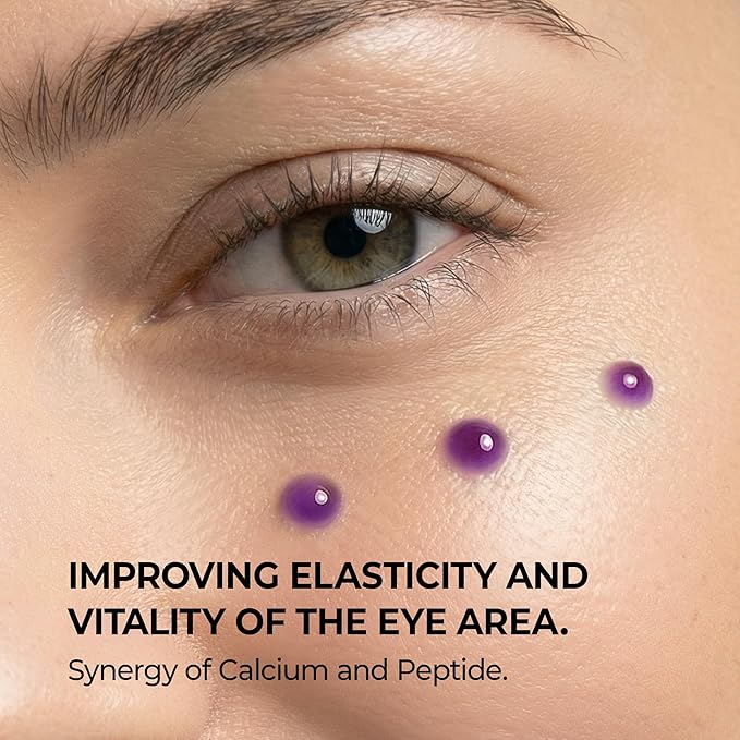 Dr.Melaxin Calcium Bonding Eye Cream – Peptide & Hyaluronic Acid Eye Cream for Wrinkles, Dark Circles & Puffy Eyes, Firming and Hydrating Eye Treatment