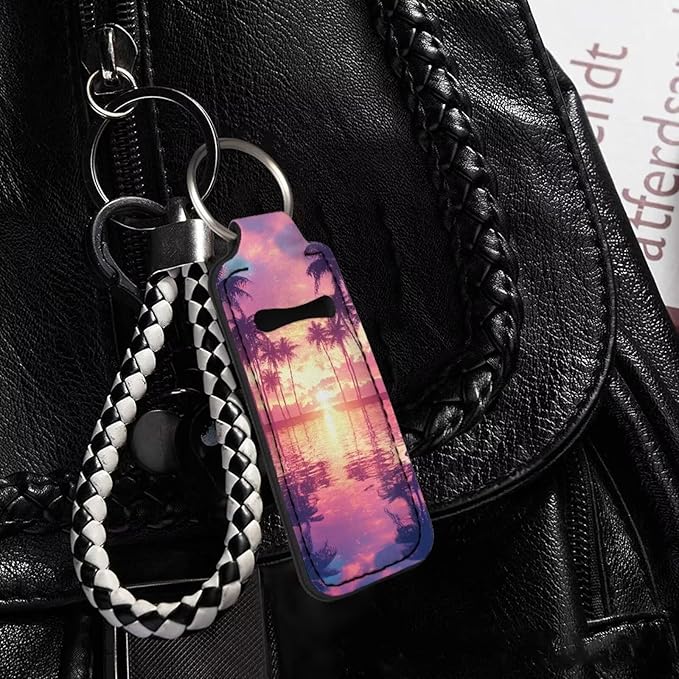Pensura Chapstick Holder Keychain Fashion 5 Pcs Car Keychain Holder Portable Chapstick Holder Keep from Scratched and Dust